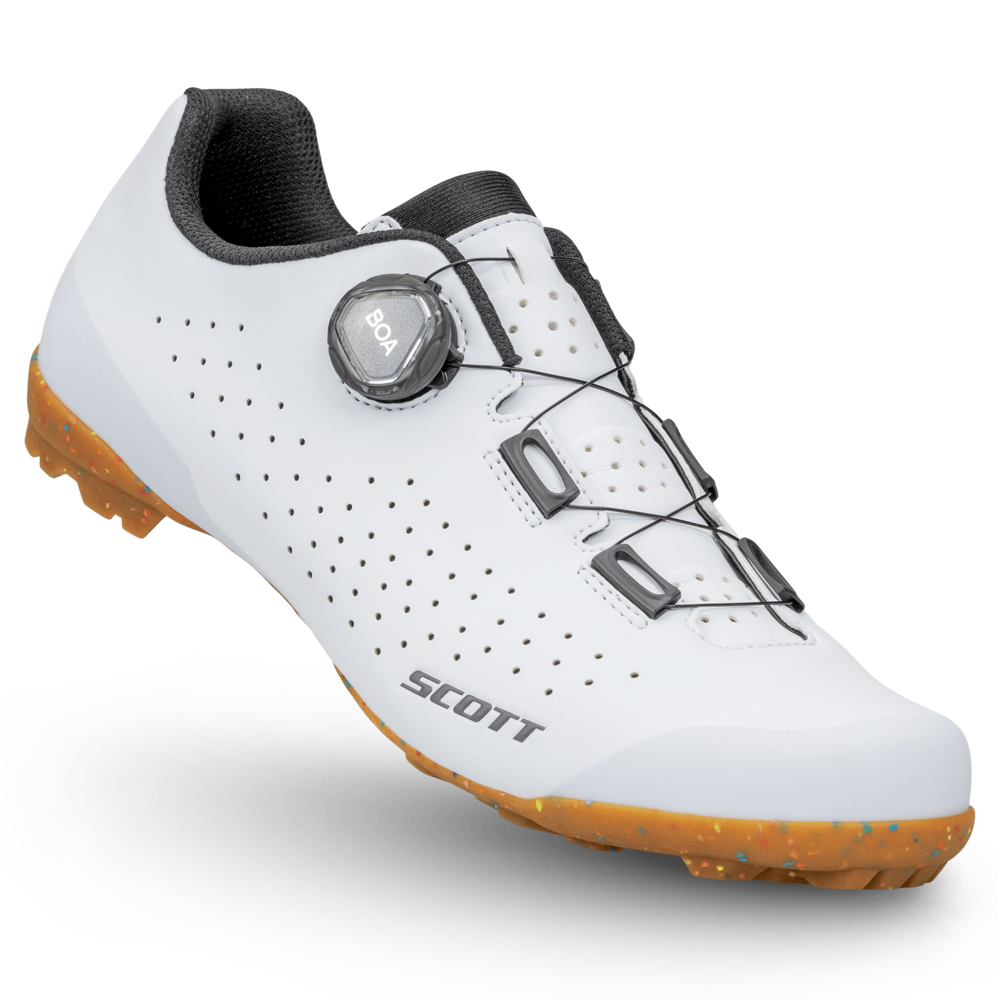 uPRISE Bikes Scott Gravel Pro Men's Gravel Road Shoes - White/Black | Price match, 365 day return s, 18-Month Warranty, Finance Available & Free UK Delivery
