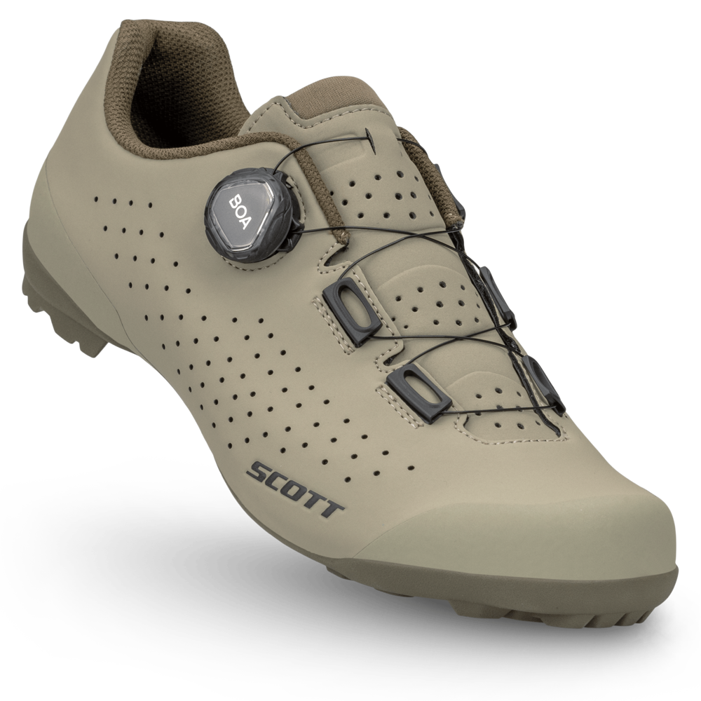 uPRISE Bikes Scott Gravel Pro Men's Gravel Road Shoes - Beige/Brown | Price match, 365 day return s, 18-Month Warranty, Finance Available & Free UK Delivery
