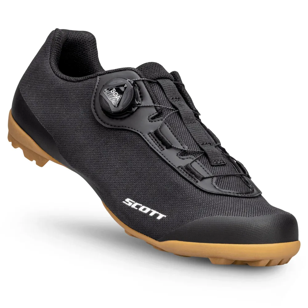 uPRISE Bikes Scott Gravel Pro Men's Gravel Road Shoes - Black Matt/White | Price match, 365 day return s, 18-Month Warranty, Finance Available & Free UK Delivery