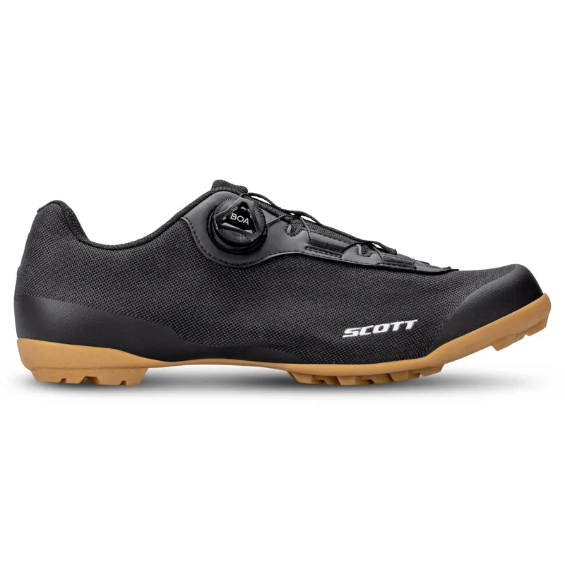 Scott Gravel Pro Men's Gravel Road Shoes - Black Matt/White-2