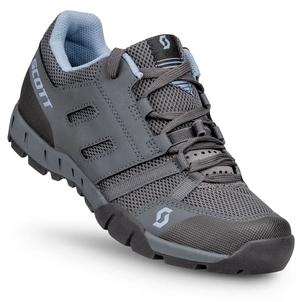 uPRISE Bikes Scott Sport Crus-R Women's MTB Shoes - Dark Grey/Light Blue | Price match, 365 day return s, 18-Month Warranty, Finance Available & Free UK Delivery