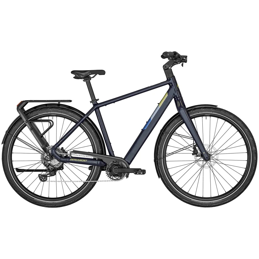 uPRISE Bikes Bergamont E-Vitess Sport Gent 2025 Electric Hybrid Bike - Stellar Blue | Price match, 365 day return s, 18-Month Warranty, Finance Available & Free UK Delivery