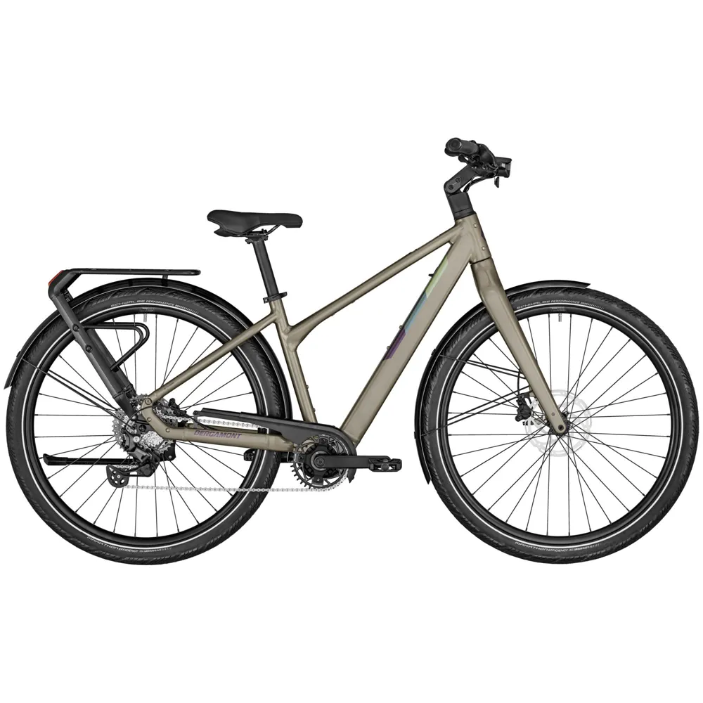 uPRISE Bikes Bergamont E-Vitess Sport Lady 2025 Electric Hybrid Bike - Taupe Brown | Price match, 365 day return s, 18-Month Warranty, Finance Available & Free UK Delivery