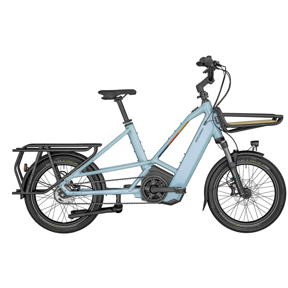 uPRISE Bikes Bergamont Hans-E LT 2025 Electric Hybrid Bike - Shiny Glazy Blue | Price match, 365 day return s, 18-Month Warranty, Finance Available & Free UK Delivery
