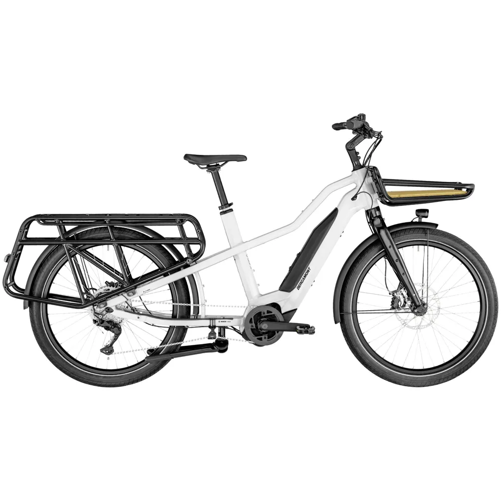 uPRISE Bikes Bergamont E-Cargoville LT Expert 2025 Electric Cargo Bike - White | Price match, 365 day return s, 18-Month Warranty, Finance Available & Free UK Delivery