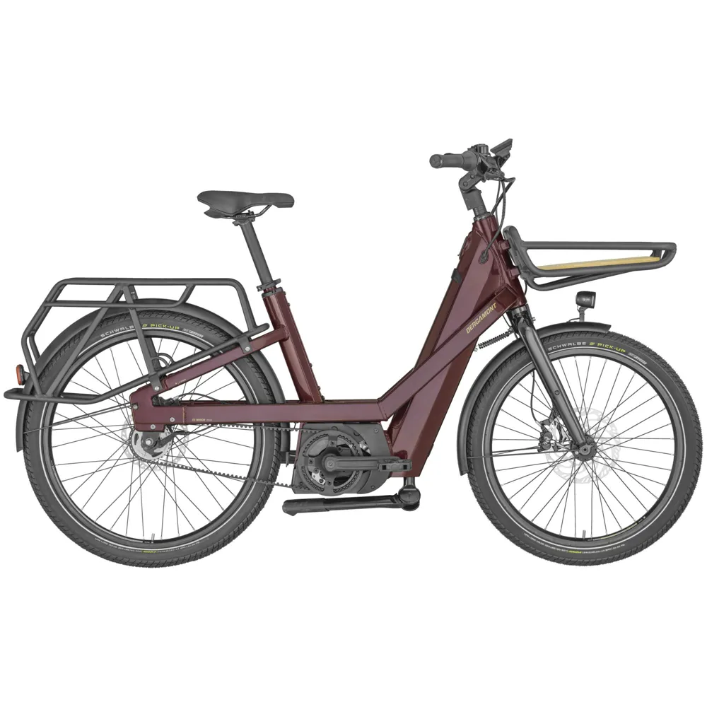 uPRISE Bikes Bergamont E-Cargoville Bakery Elite 2025 Electric Cargo Bike - Candy Red | Price match, 365 day return s, 18-Month Warranty, Finance Available & Free UK Delivery