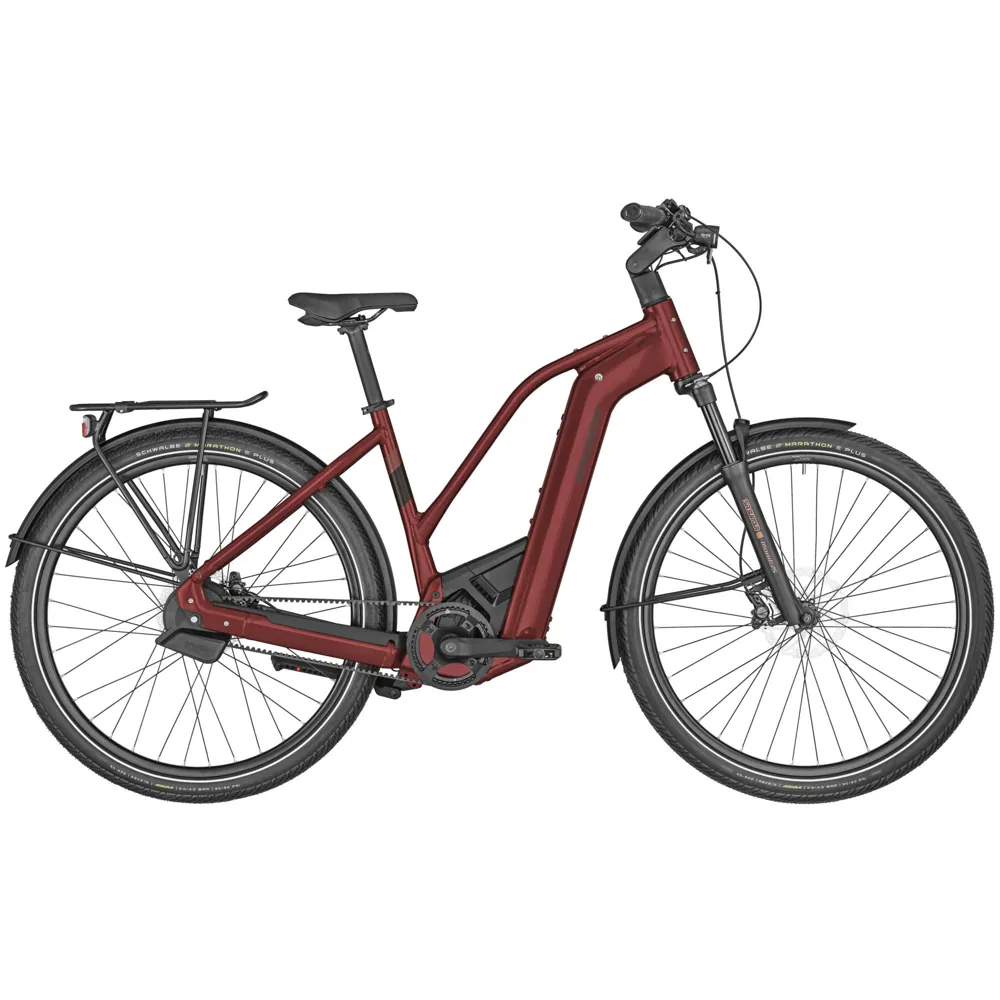 uPRISE Bikes Bergamont E-Horizon Premium Pro Belt Lady 2025 Electric Bike - Red | Price match, 365 day return s, 18-Month Warranty, Finance Available & Free UK Delivery