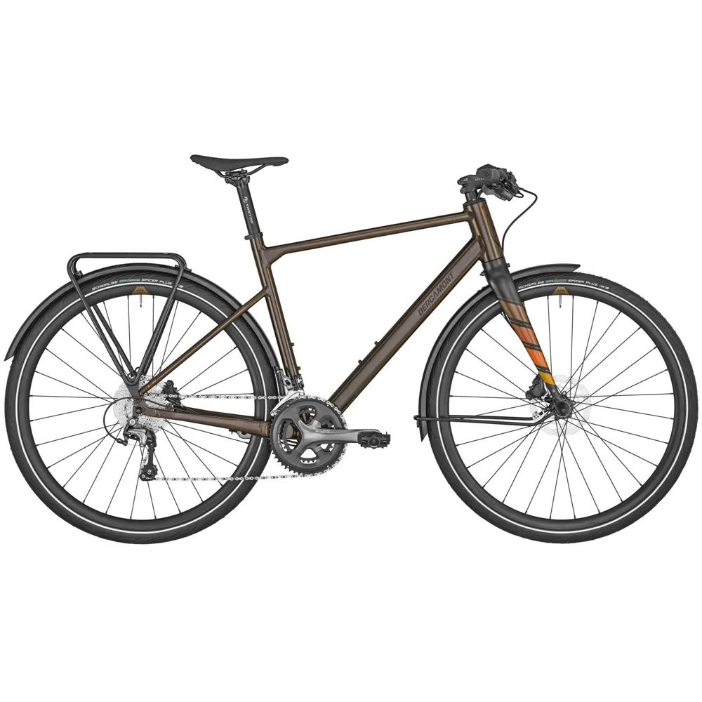 uPRISE Bikes Bergamont Sweep 6 EQ 2025 Flat Bar Road Bike - Shiny Dark Brown | Price match, 365 day return s, 18-Month Warranty, Finance Available & Free UK Delivery