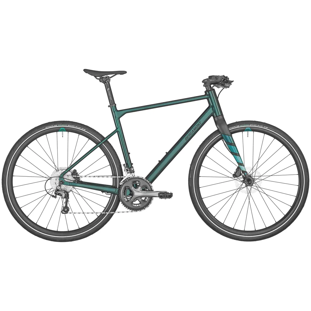 uPRISE Bikes Bergamont Sweep 6 2024 Hybrid Bike - Green | Price match, 365 day return s, 18-Month Warranty, Finance Available & Free UK Delivery