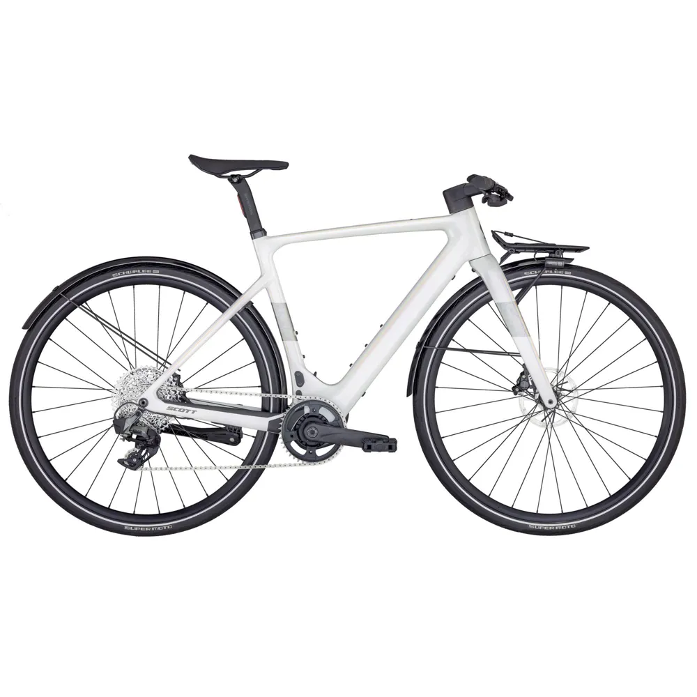 uPRISE Bikes Scott Silence eRIDE 2025 Carbon Electric Hybrid Bike - White | Price match, 365 day return s, 18-Month Warranty, Finance Available & Free UK Delivery