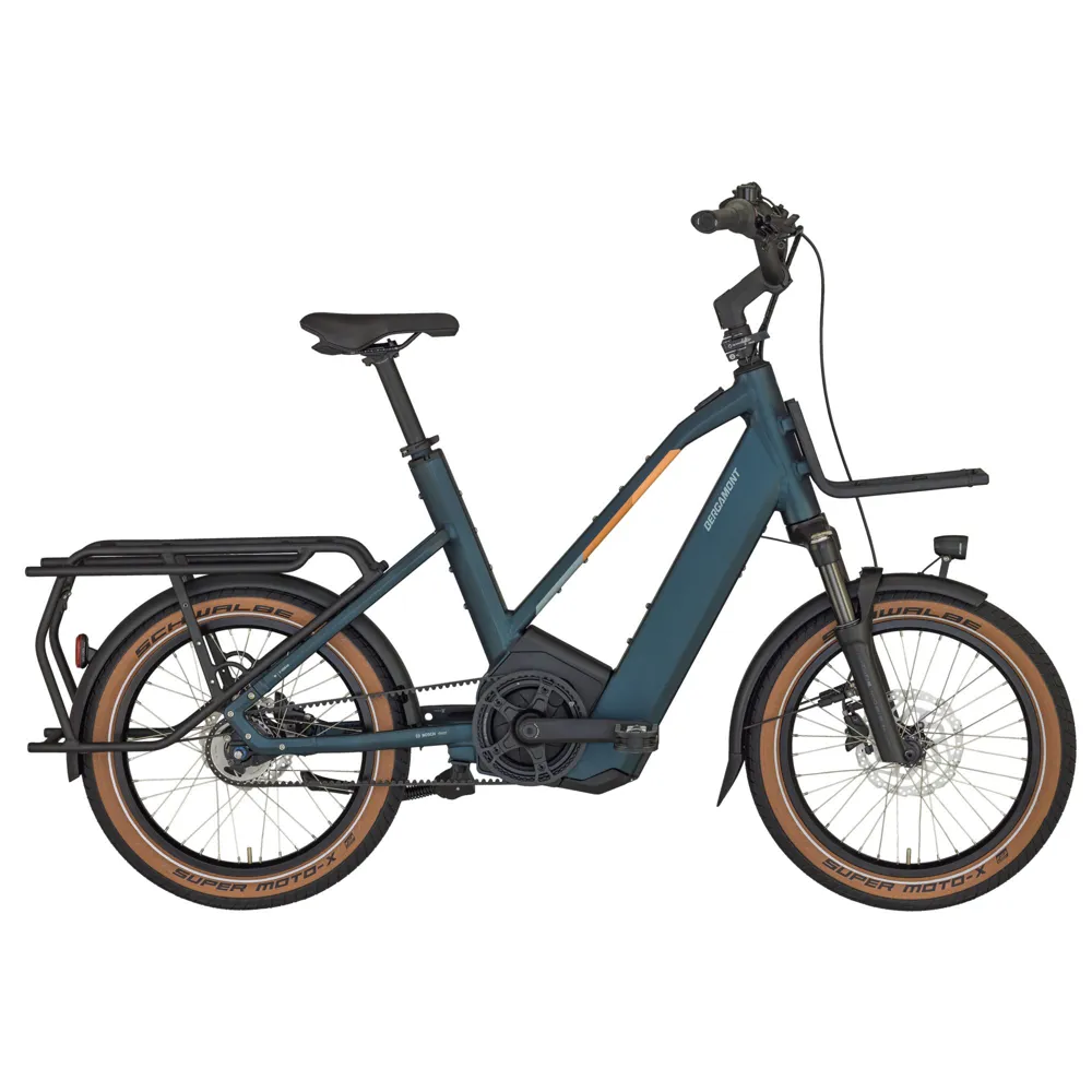 uPRISE Bikes Bergamont Hans-E N5e Belt 2024 Electric Hybrid Bike - Matt Petrol Blue | Price match, 365 day return s, 18-Month Warranty, Finance Available & Free UK Delivery