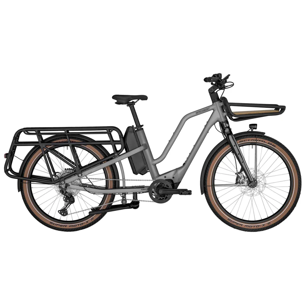 uPRISE Bikes Bergamont E-Cargoville LT Expert 2025 Electric Cargo Bike - Grey | Price match, 365 day return s, 18-Month Warranty, Finance Available & Free UK Delivery