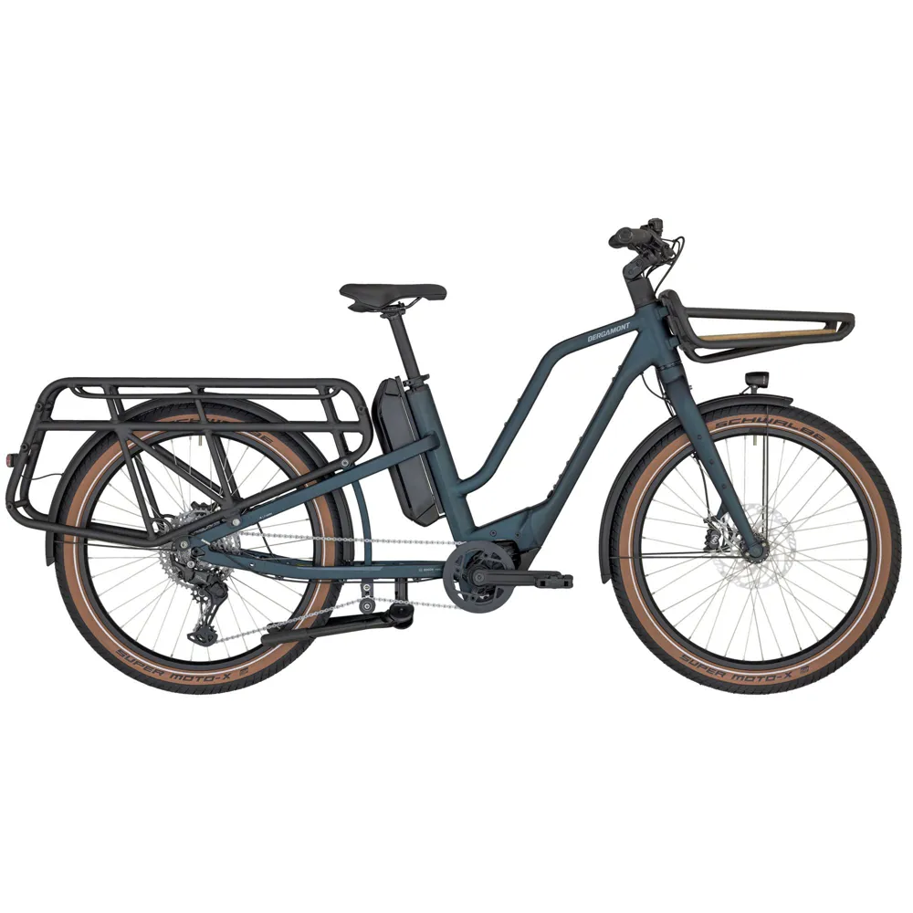 uPRISE Bikes Bergamont E-Cargoville LT Edition 2025 Electric Cargo Bike - Petrol | Price match, 365 day return s, 18-Month Warranty, Finance Available & Free UK Delivery