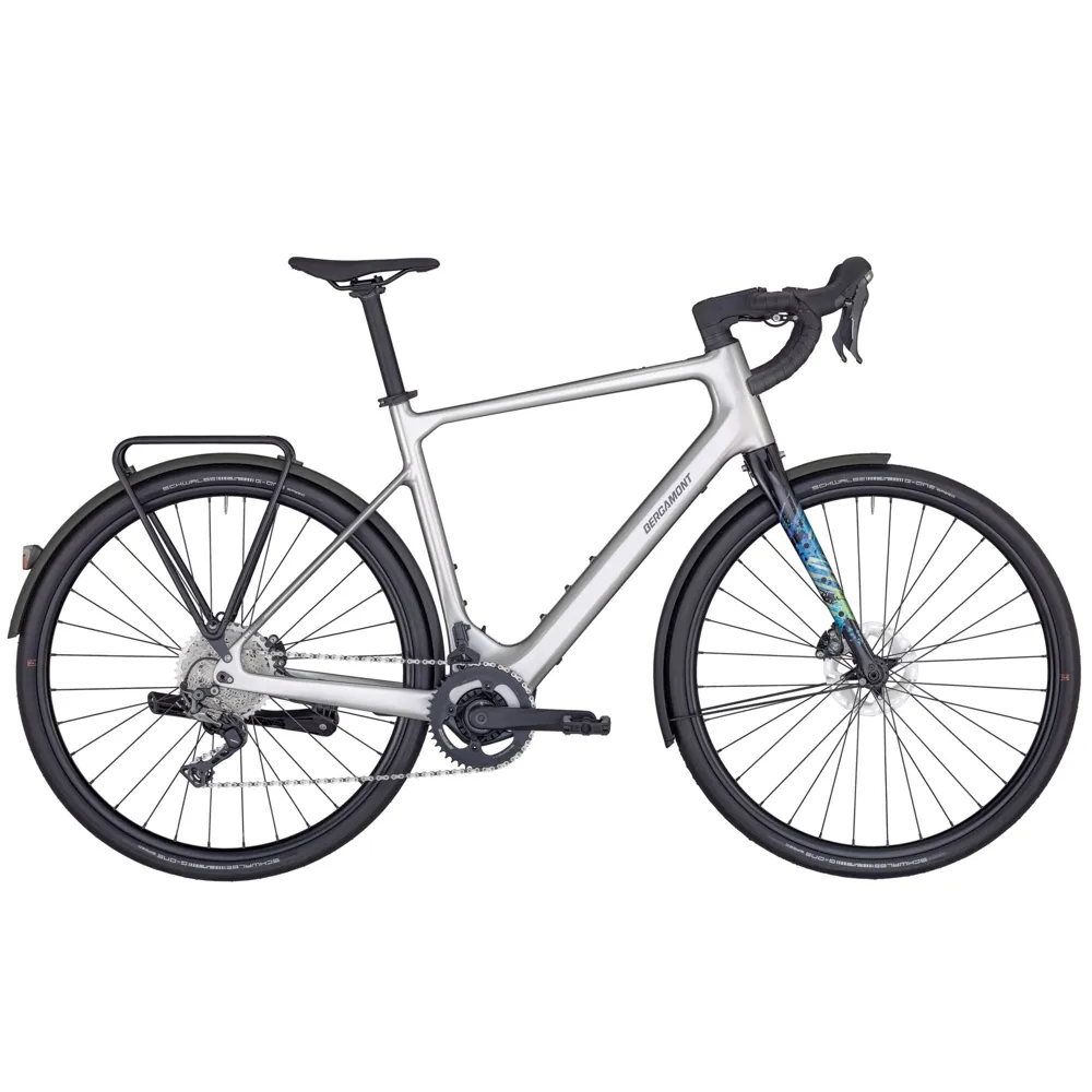 uPRISE Bikes Bergamont E-Grandurance RD Expert 2025 Electric Gravel Bike - Silver | Price match, 365 day return s, 18-Month Warranty, Finance Available & Free UK Delivery