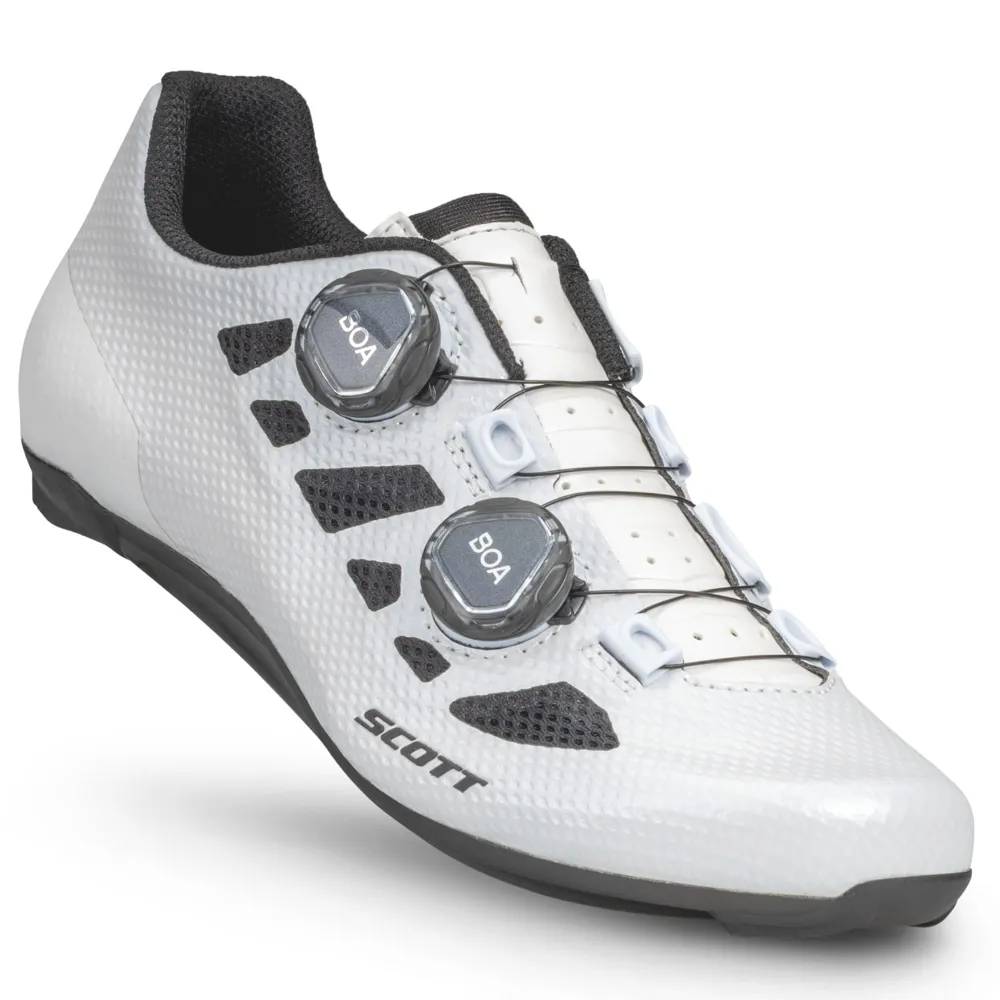 uPRISE Bikes Scott Vertec BOA Women's Road Shoes - Pearl White/Black | Price match, 365 day return s, 18-Month Warranty, Finance Available & Free UK Delivery