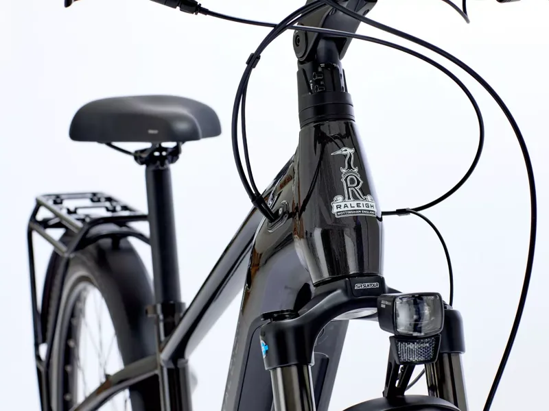 Raleigh Novus Hub Gear Crossbar 600wh 2026 Electric Hybrid Bike - Onyx Black-1