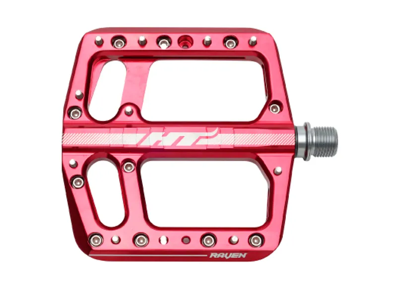 HT Components Raven Flat MTB Pedals - Red