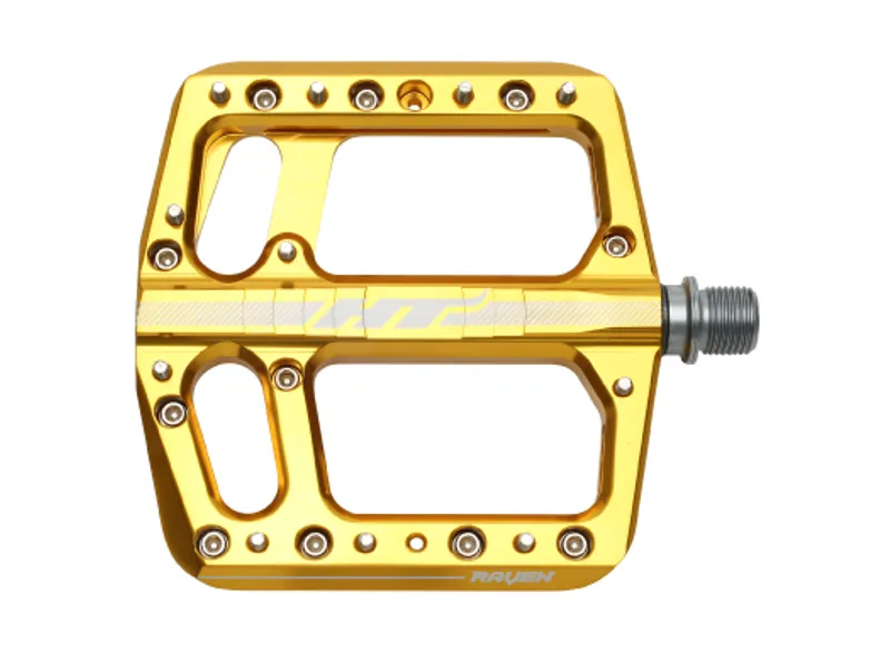 HT Components Raven Flat MTB Pedals - Gold
