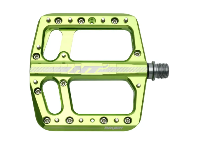 HT Components Raven Flat MTB Pedals - Apple Green