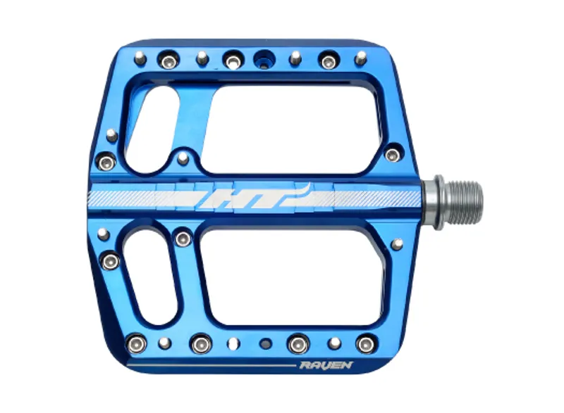 HT Components Raven Flat MTB Pedals - Royal Blue