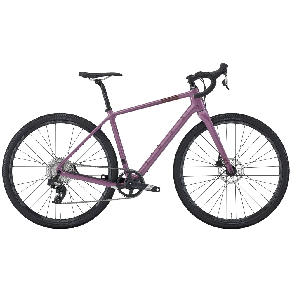 uPRISE Bikes Kona Libre CR 2025 Carbon Gravel Road Bike - Mauve | Price match, 365 day return s, 18-Month Warranty, Finance Available & Free UK Delivery