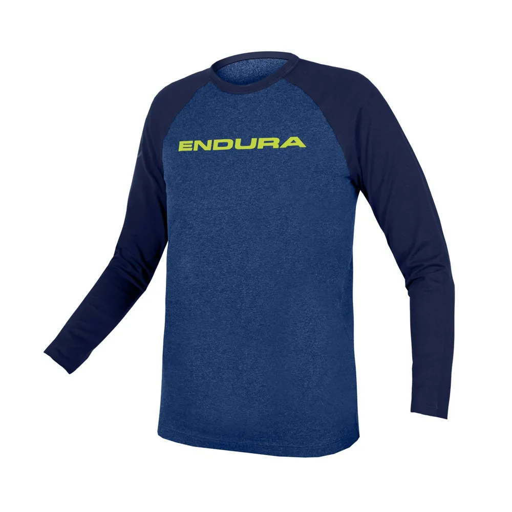 uPRISE Bikes Endura One Clan Raglan Kids Long Sleeve T-Shirt - Blue | Price match, 365 day return s, 18-Month Warranty, Finance Available & Free UK Delivery
