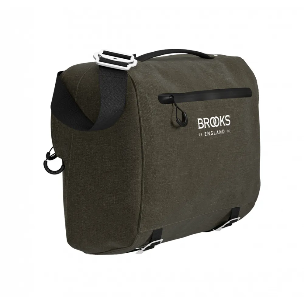 uPRISE Bikes Brooks Scape Compact Handlebar Bag - 10L - Mud Green | Price match, 365 day return s, 18-Month Warranty, Finance Available & Free UK Delivery