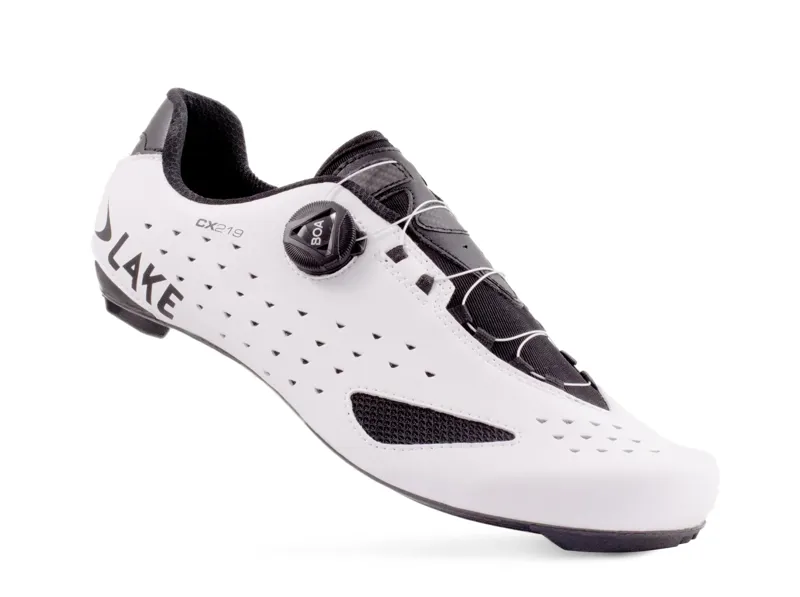 Lake CX219 Road Shoe - White/Black-1