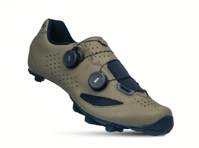 Lake MX239 Clipped Gravel Shoes - Stone/Black Microfiber-1