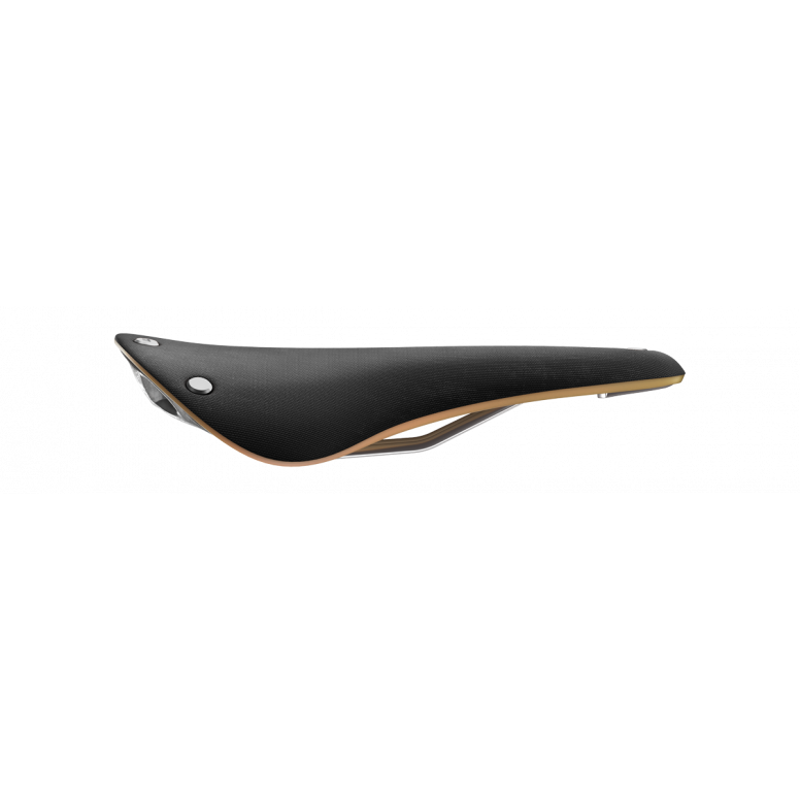 Brooks C17 Cambium Organic Saddle - 162mm - Black/Natural-3