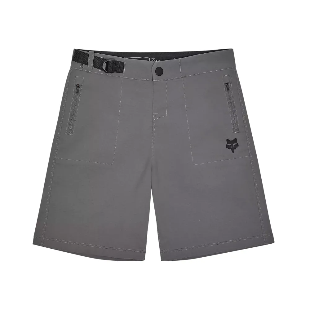 uPRISE Bikes Fox Clothing Ranger Youth/Junior Lined Baggy Shorts - Pewter Grey | Price match, 365 day return s, 18-Month Warranty, Finance Available & Free UK Delivery