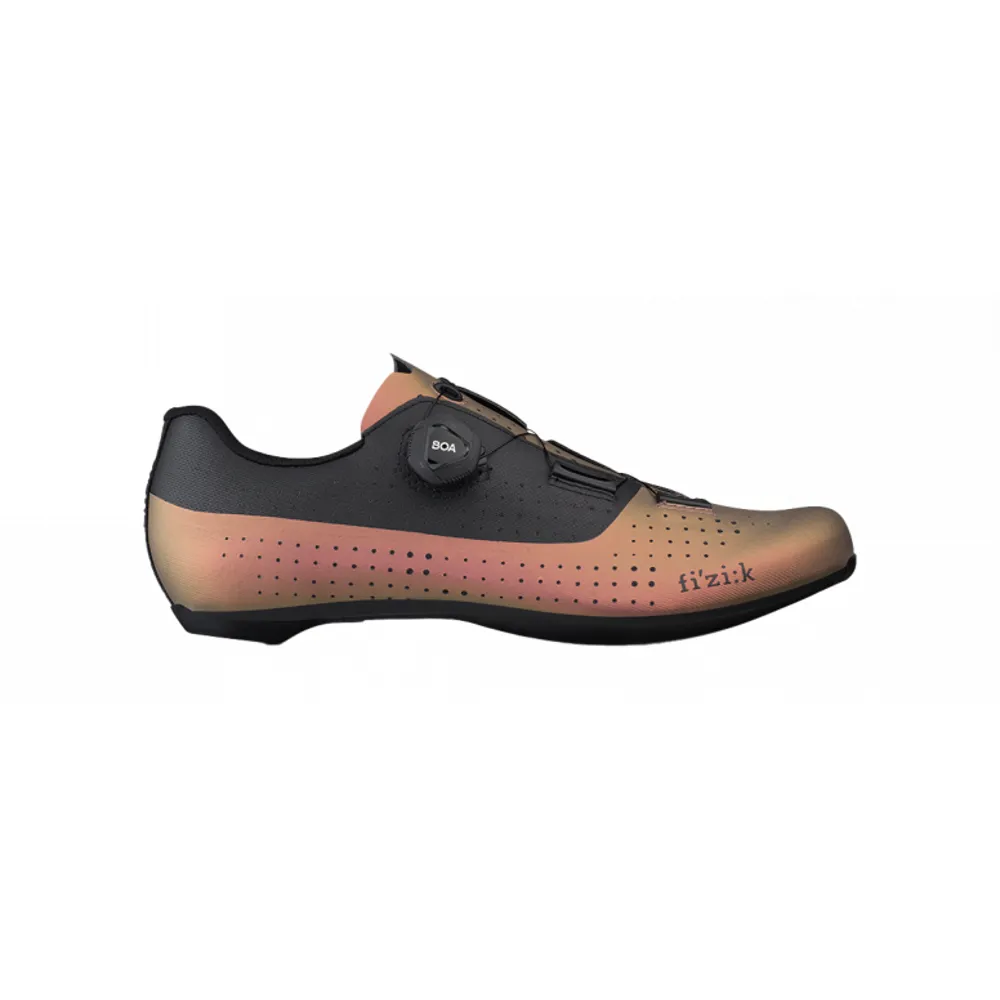 uPRISE Bikes Fizik R4 Tempo Overcurve Wide Road Shoes - Iridescent Copper/Black | Price match, 365 day return s, 18-Month Warranty, Finance Available & Free UK Delivery