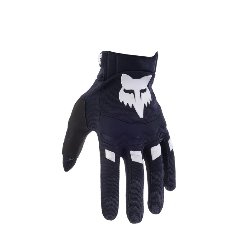 Fox Dirtpaw Long FInger Gloves - Black/White