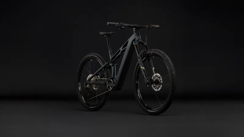Cube Stereo Hybrid One44 HPC Race 800wh 2027 Electric MTB - Coal/Green-1