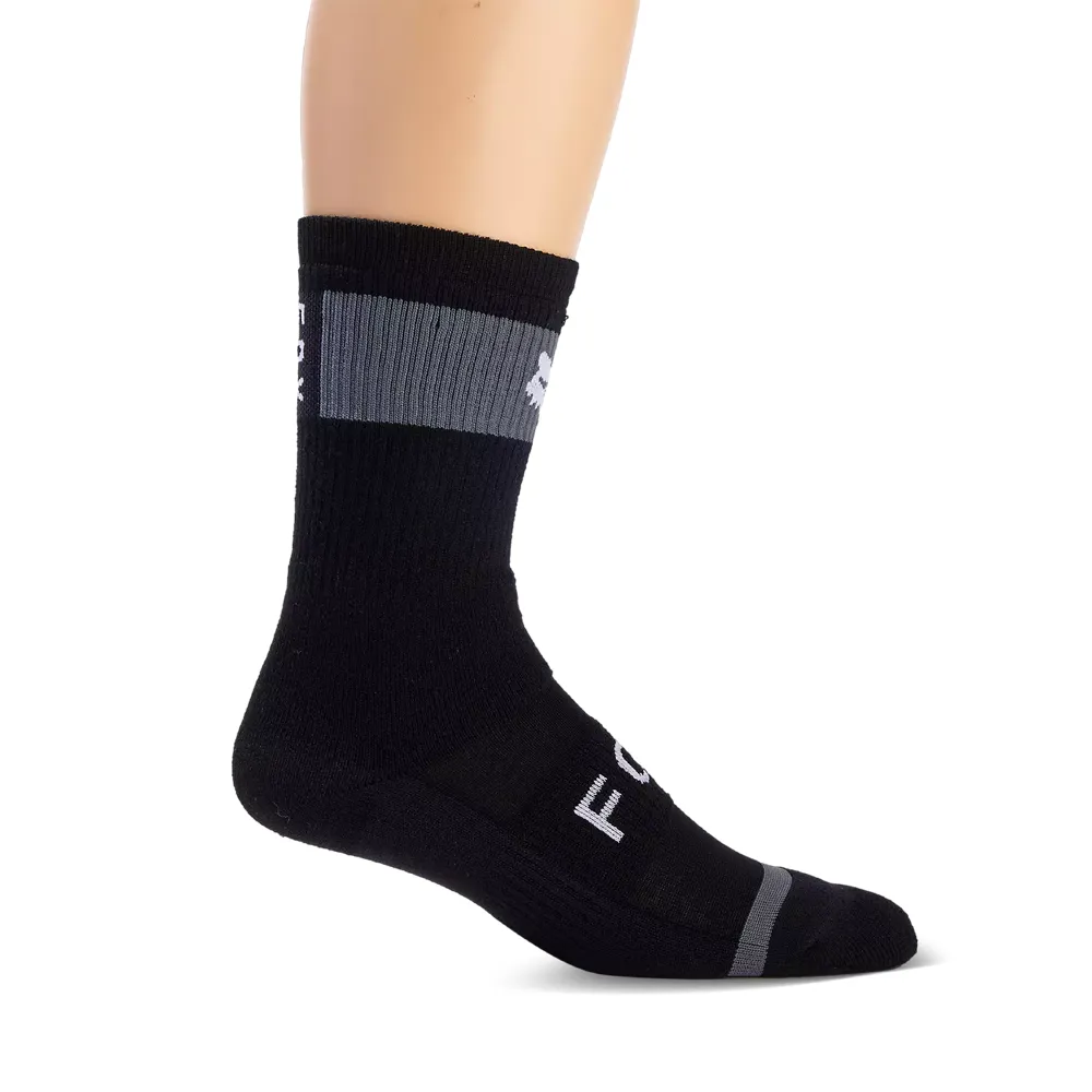 uPRISE Bikes Fox Clothing Fox 8 Inch Defend Winter Sock - Black | Price match, 365 day return s, 18-Month Warranty, Finance Available & Free UK Delivery