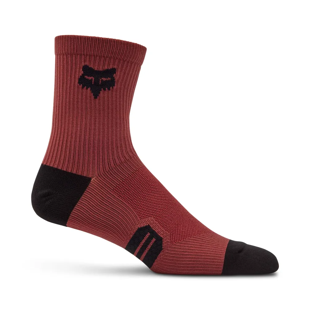 uPRISE Bikes Fox Clothing Fox 6 Ranger Socks - Rust Brown | Price match, 365 day return s, 18-Month Warranty, Finance Available & Free UK Delivery