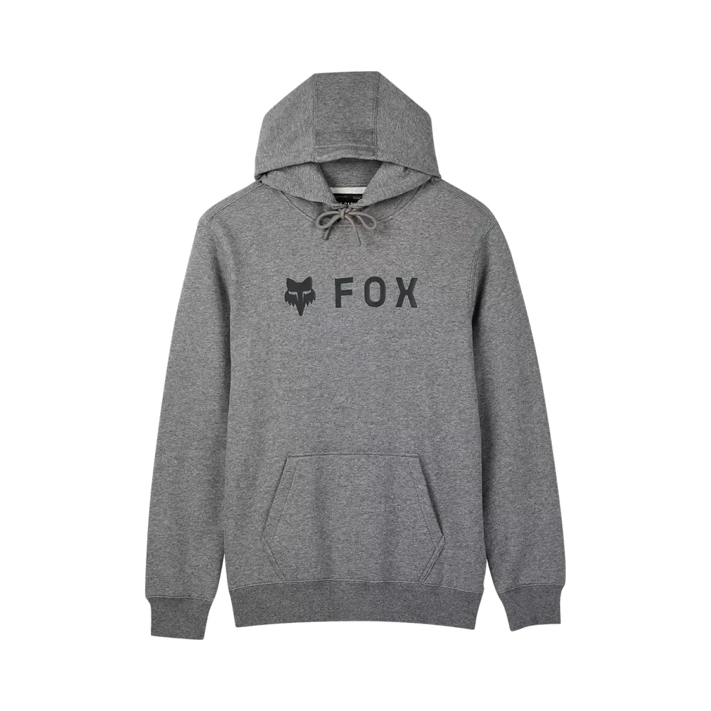 uPRISE Bikes Fox Clothing Fox Absolute Fleece Po Pullover Hoodie - Heather Graphite Grey | Price match, 365 day return s, 18-Month Warranty, Finance Available & Free UK Delivery