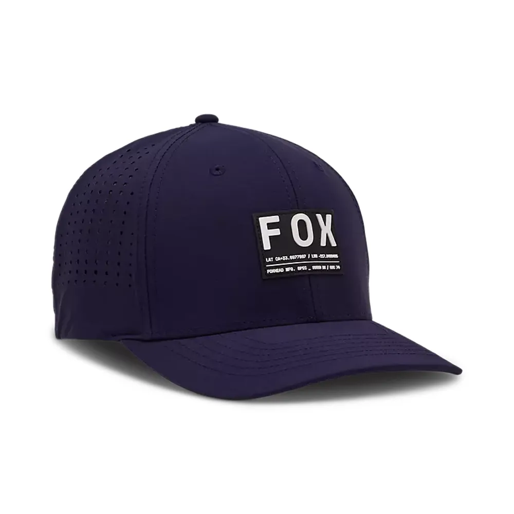 uPRISE Bikes Fox Clothing Fox Non Stop Tech Flexfit Hat - Midnight Blue | Price match, 365 day return s, 18-Month Warranty, Finance Available & Free UK Delivery