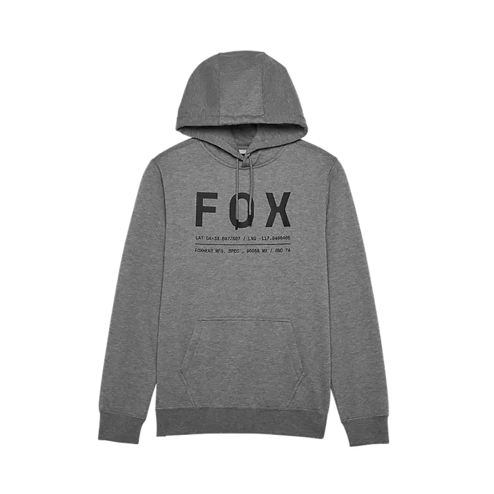 uPRISE Bikes Fox Clothing Fox Non Stop Fleece Pullover Men's Hoodie - Heather Graphite | Price match, 365 day return s, 18-Month Warranty, Finance Available & Free UK Delivery