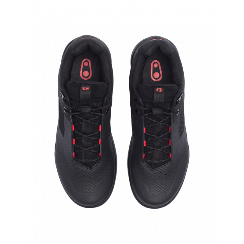 Crank Brothers Stamp Lace MTB Flat Shoes - Black/Red-3
