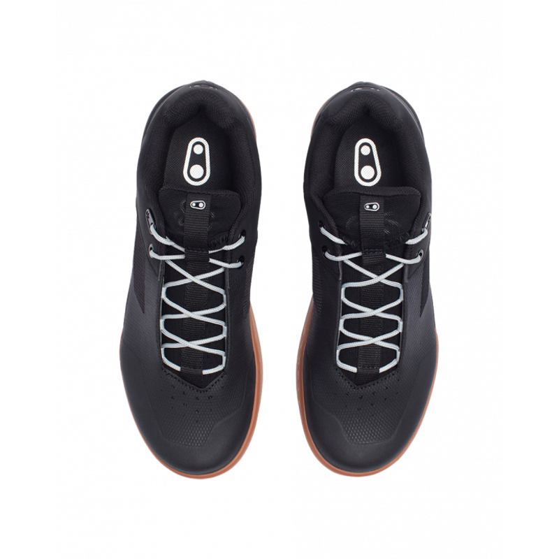 Crank Brothers Stamp Lace MTB Flat Shoes - Black/Silver/Gum-3