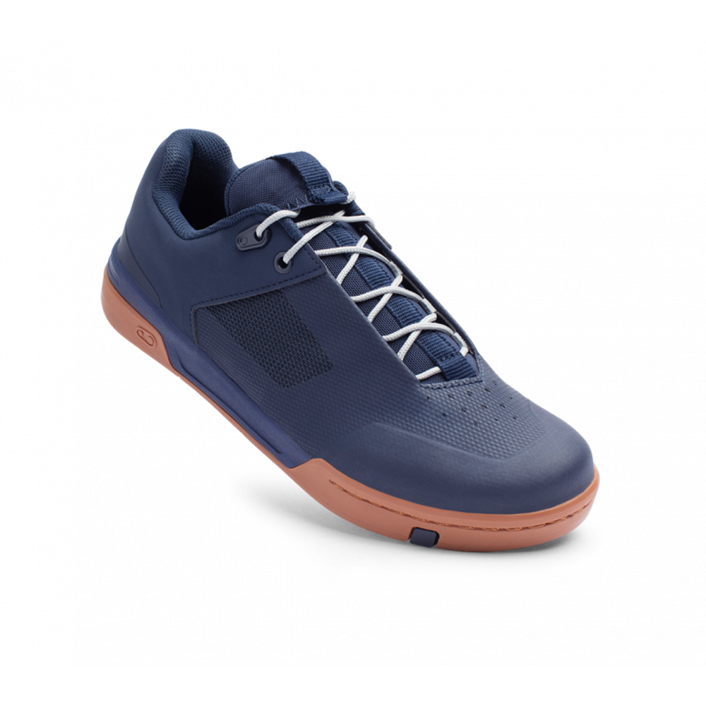uPRISE Bikes Crank Brothers Stamp Lace MTB Flat Shoes - Navy/Silver/Gum | Price match, 365 day return s, 18-Month Warranty, Finance Available & Free UK Delivery
