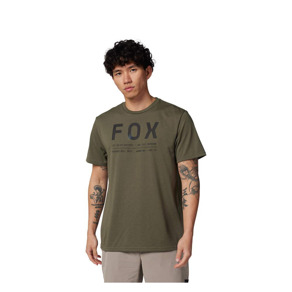 uPRISE Bikes Fox Clothing Fox Non Stop Tech Tee - Olive Green | Price match, 365 day return s, 18-Month Warranty, Finance Available & Free UK Delivery