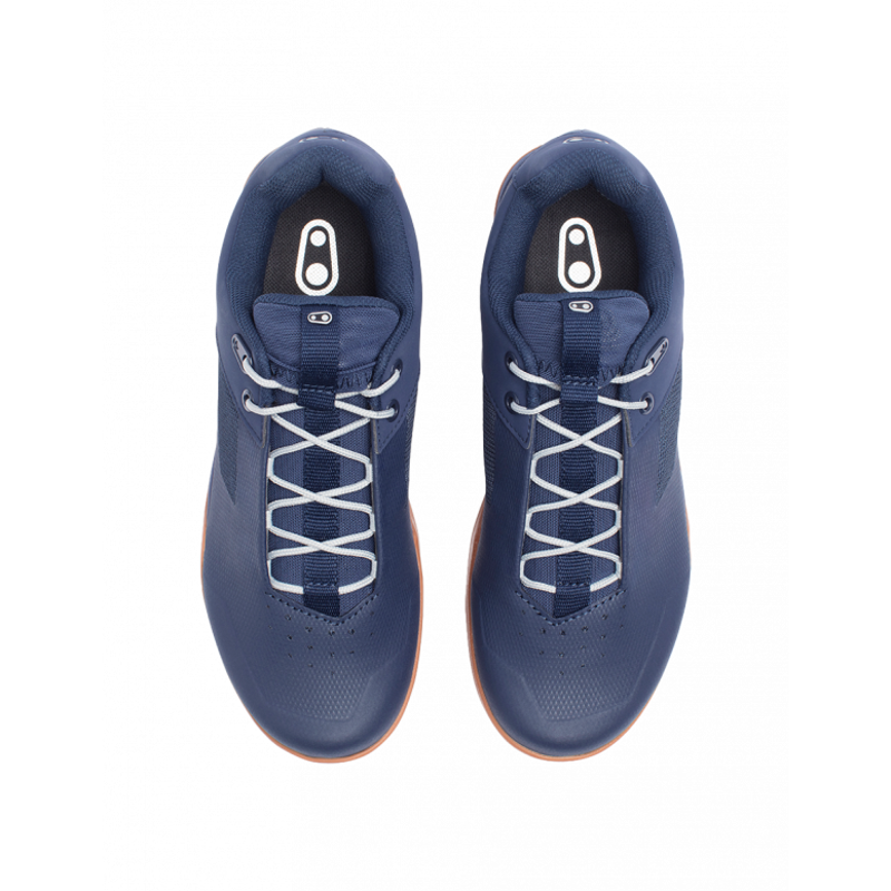 Crank Brothers Stamp Lace MTB Flat Shoes - Navy/Silver/Gum-3