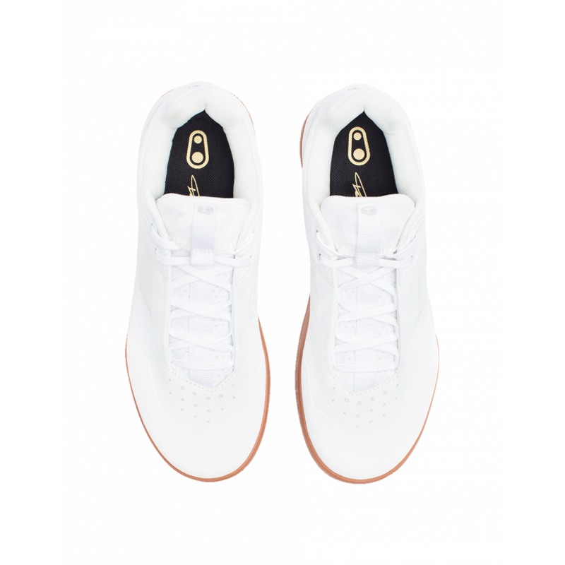 Crank Brothers Stamp Lace MTB Flat Shoes - White/Gum-3