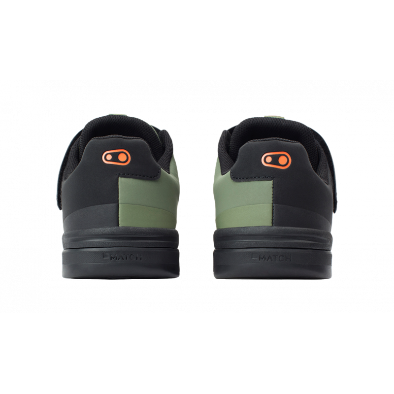 Crank Brothers Stamp Speedlace MTB Flat Shoes - Green/Black/Orange-4