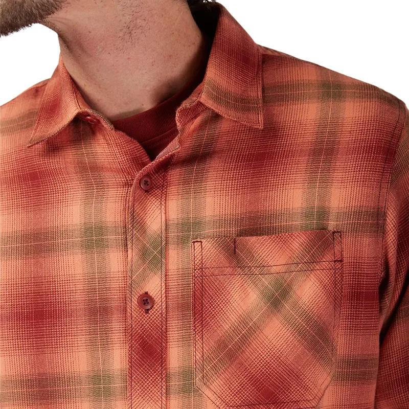 Fox Survivalist Men's Flannel Shirt - Rust Brown-6