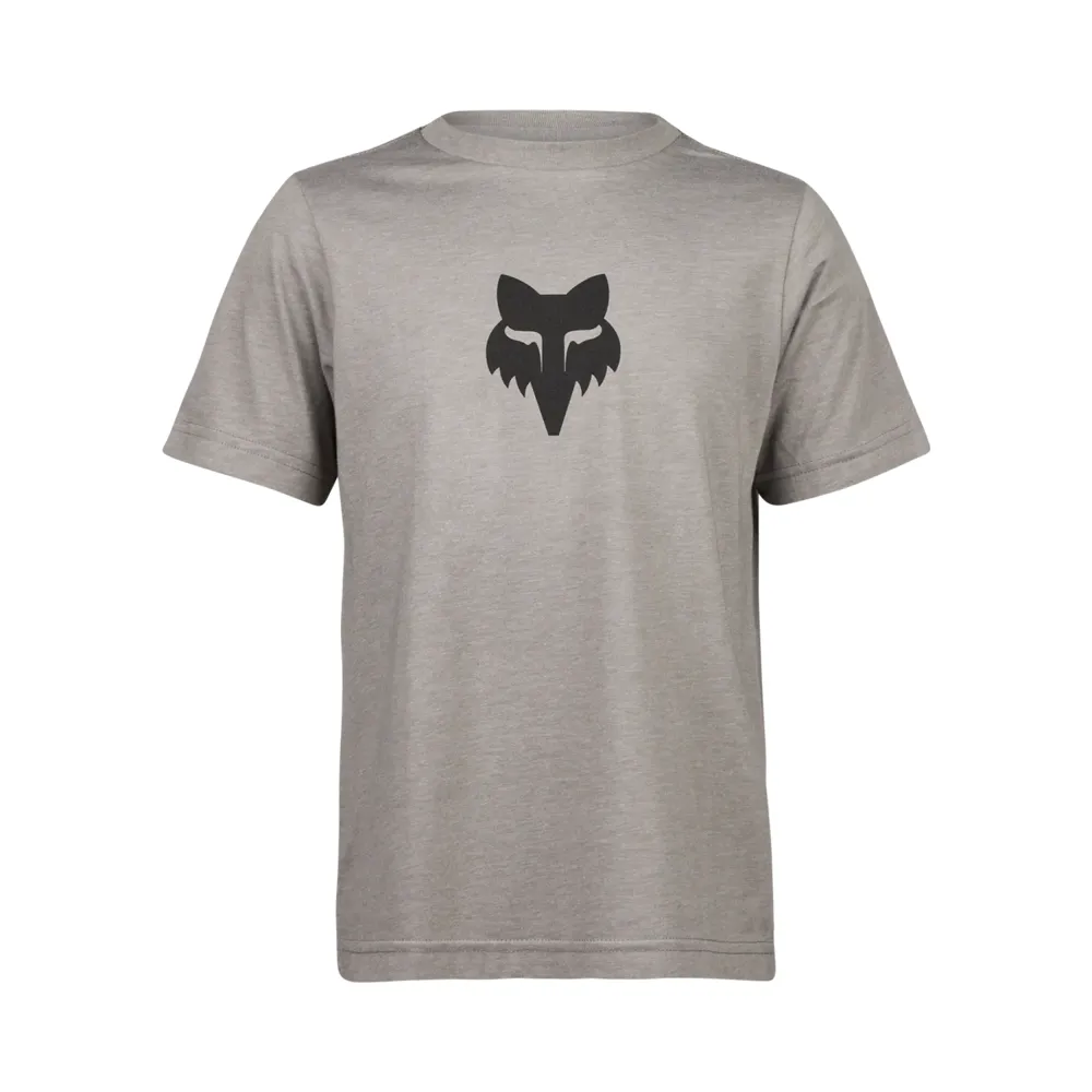 uPRISE Bikes Fox Clothing Fox Legacy Basic Youth Short Sleeve Tee - Heather Graphite Grey | Price match, 365 day returns, 18-Month Warranty, Finance Available & Free UK Delivery