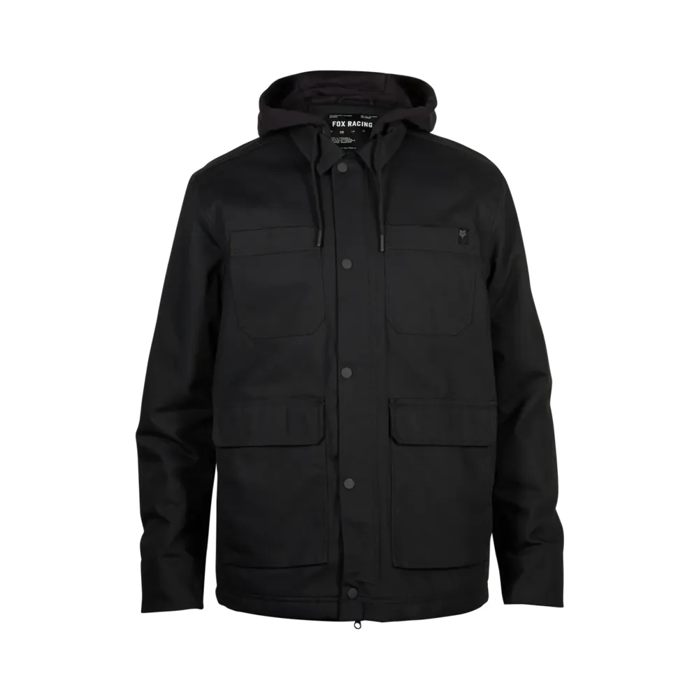uPRISE Bikes Fox Clothing Fox Mercer Men's Windproof Casual Jacket - Black | Price match, 365 day returns, 18-Month Warranty, Finance Available & Free UK Delivery