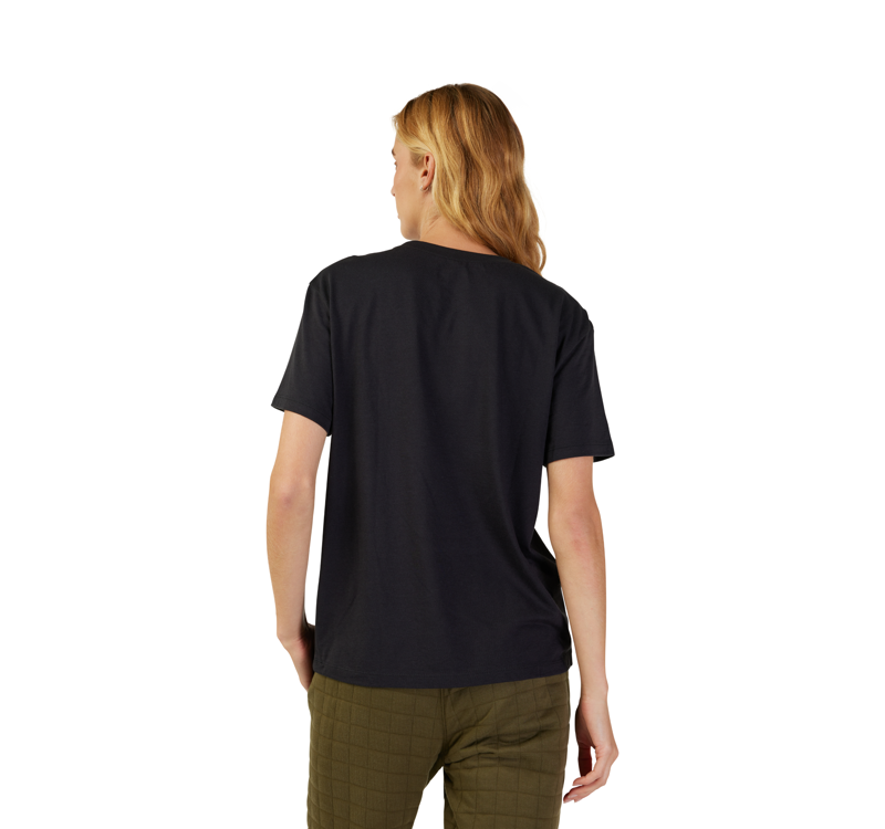 Fox Head Women's Short Sleeve Tee - Black/Pink-2